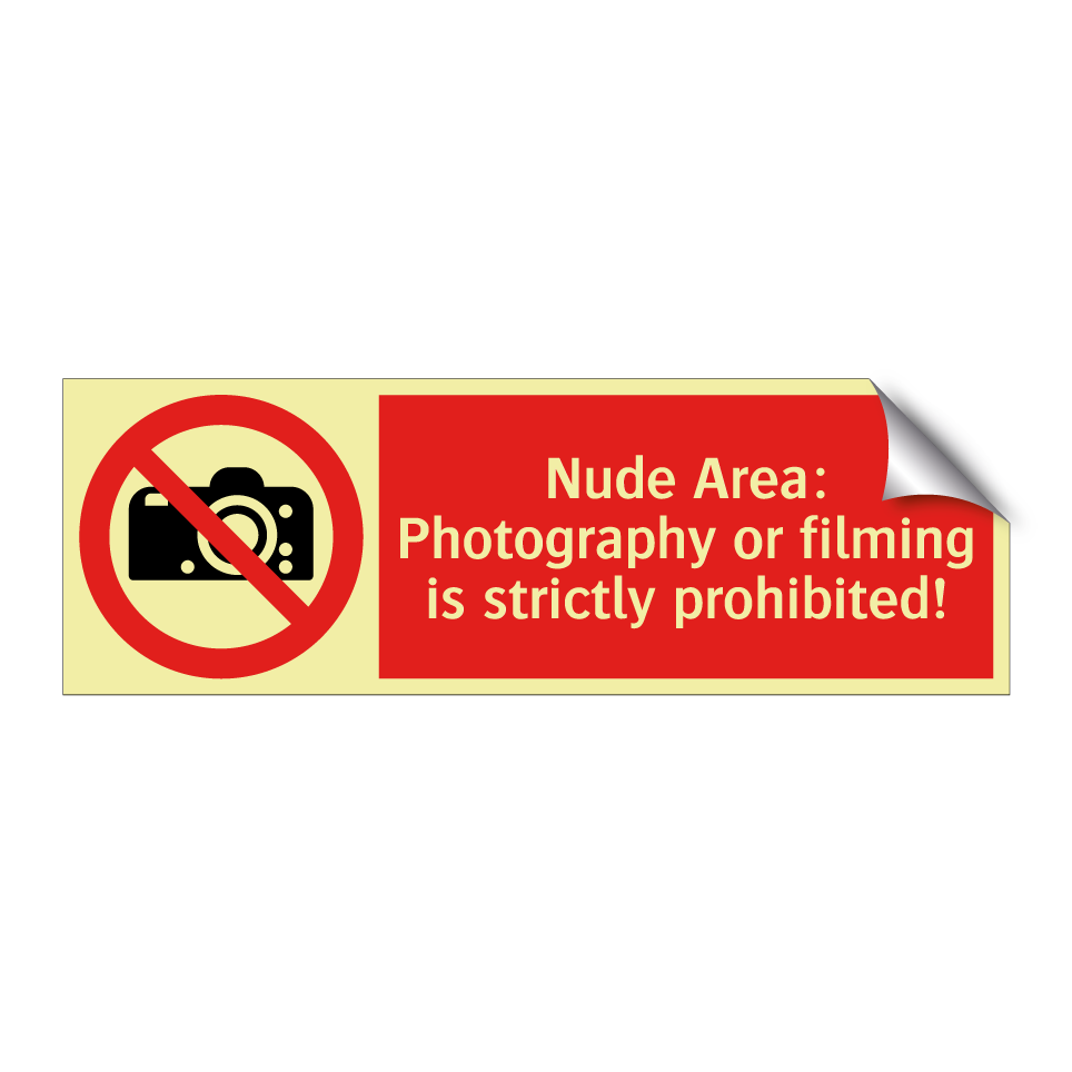 Nude Area: Photography or filming is strictly prohibited!