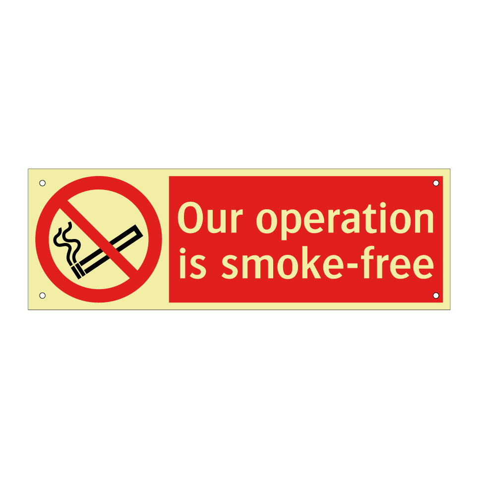 Our operation is smoke-free