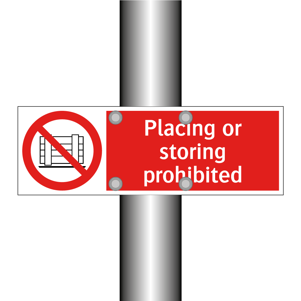 Placing or storing prohibited