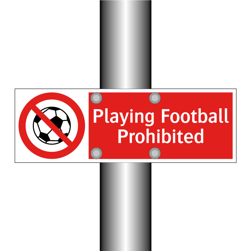 Playing Football Prohibited