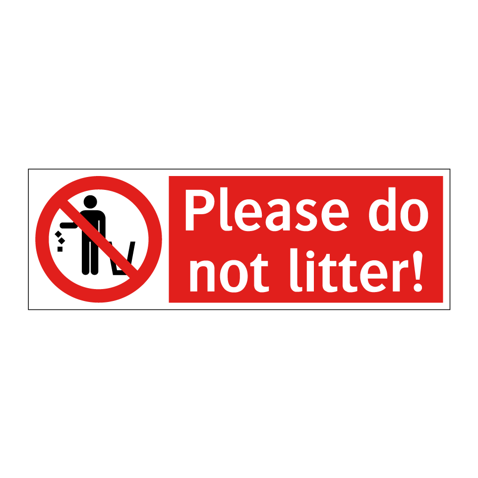 Please do not litter!
