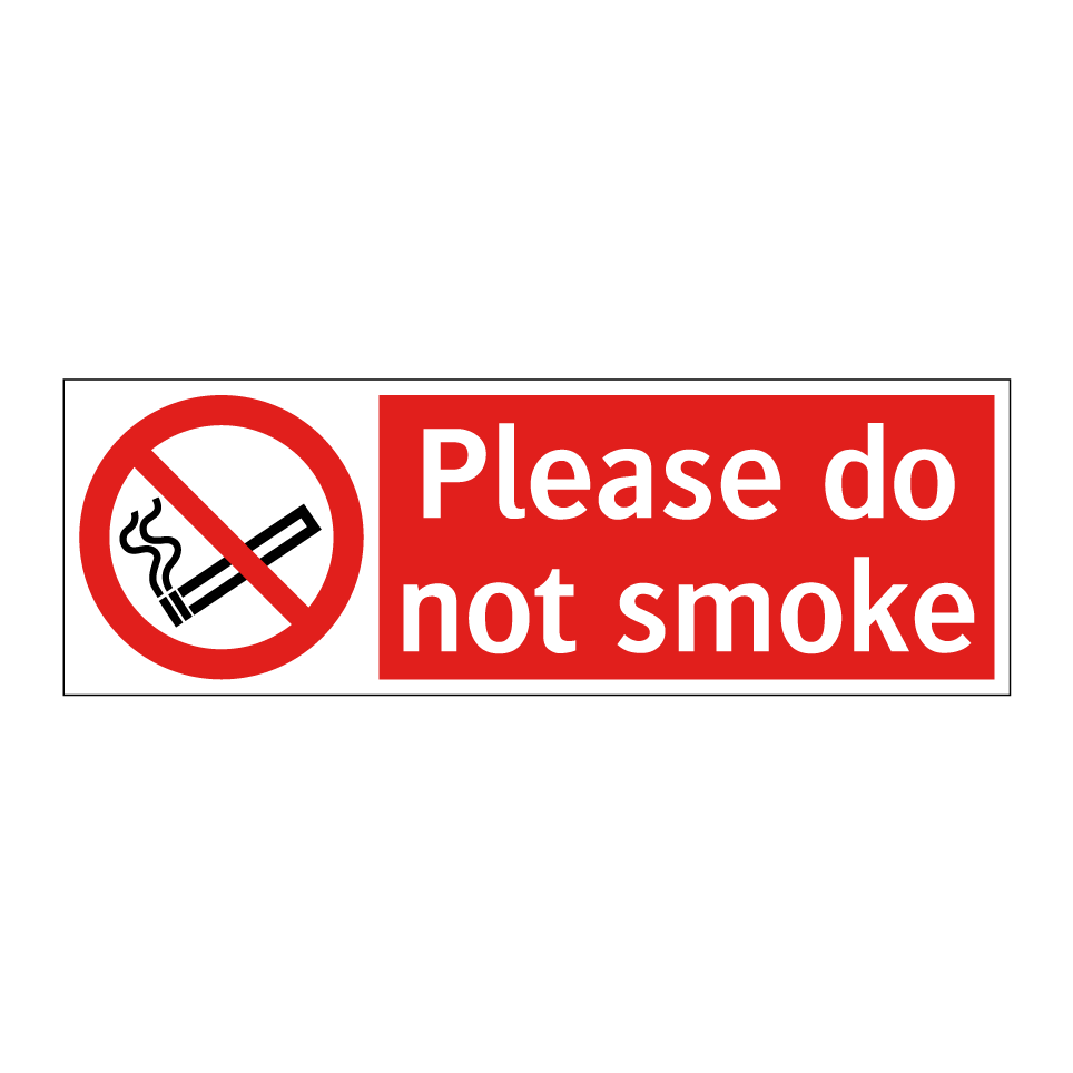 Please do not smoke