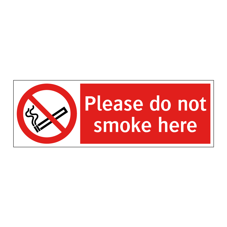 Please do not smoke here