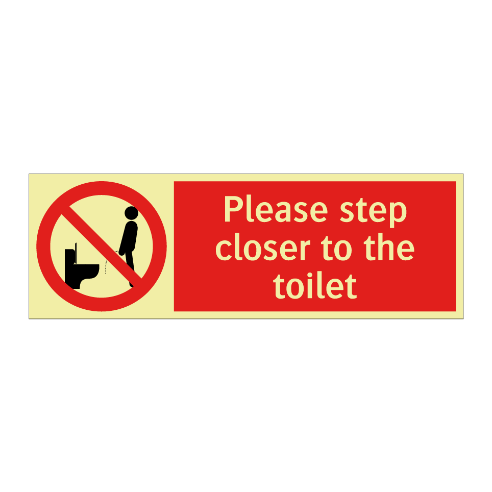Please step closer to the toilet