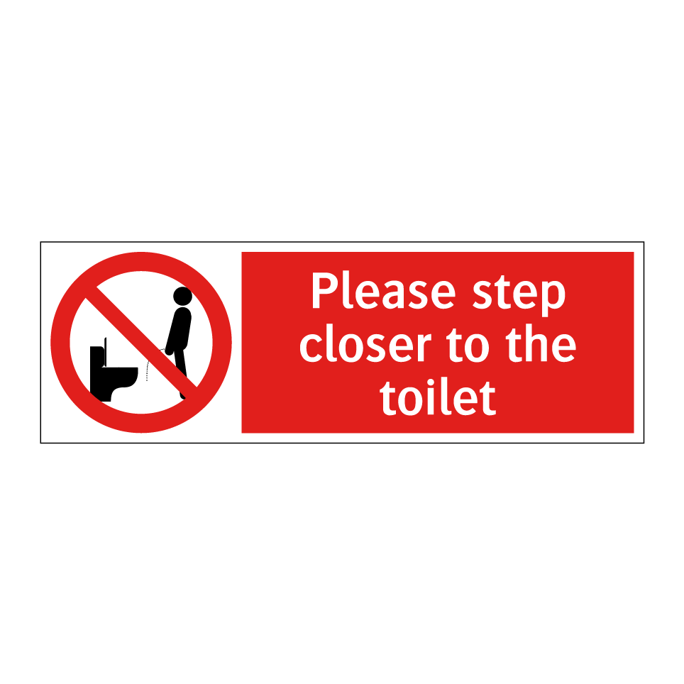 Please step closer to the toilet