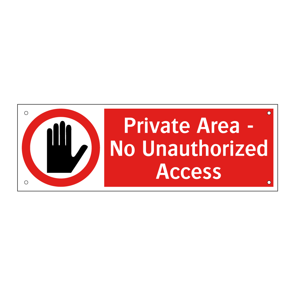 Private Area - No Unauthorized Access