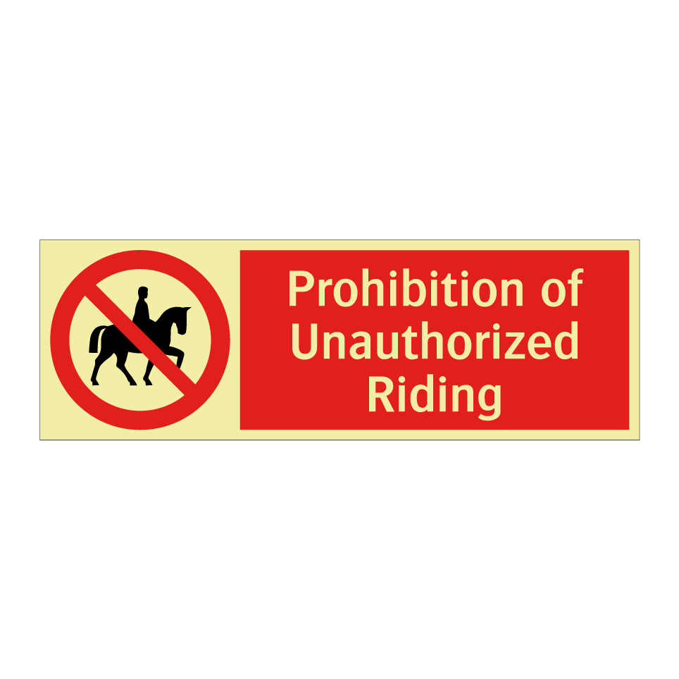 Prohibition of Unauthorized Riding