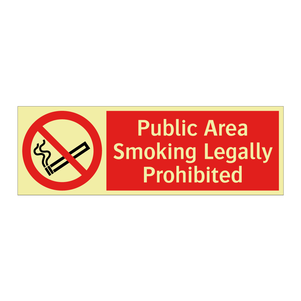 Public Area Smoking Legally Prohibited