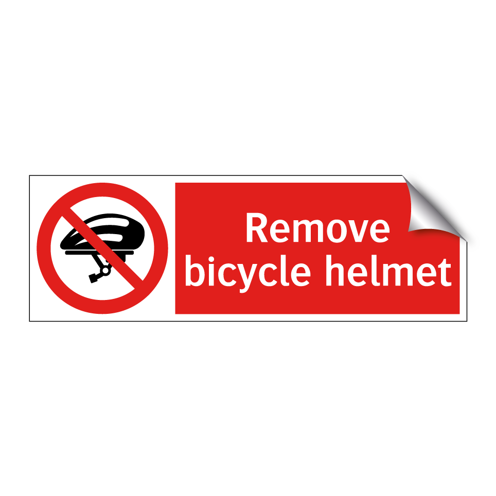 Remove bicycle helmet