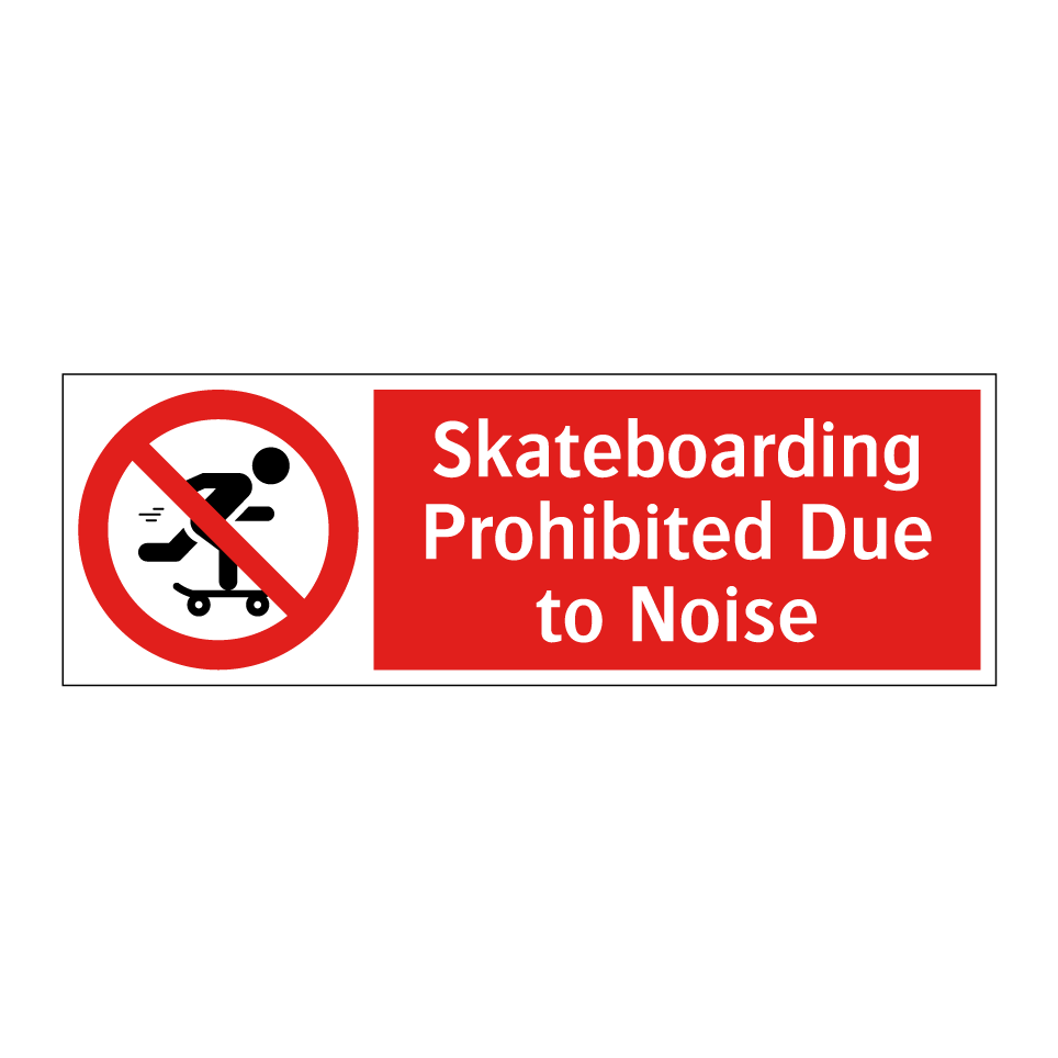 Skateboarding Prohibited Due to Noise