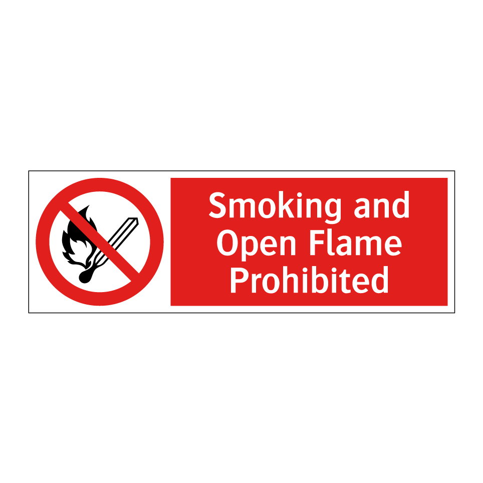 Smoking and Open Flame Prohibited