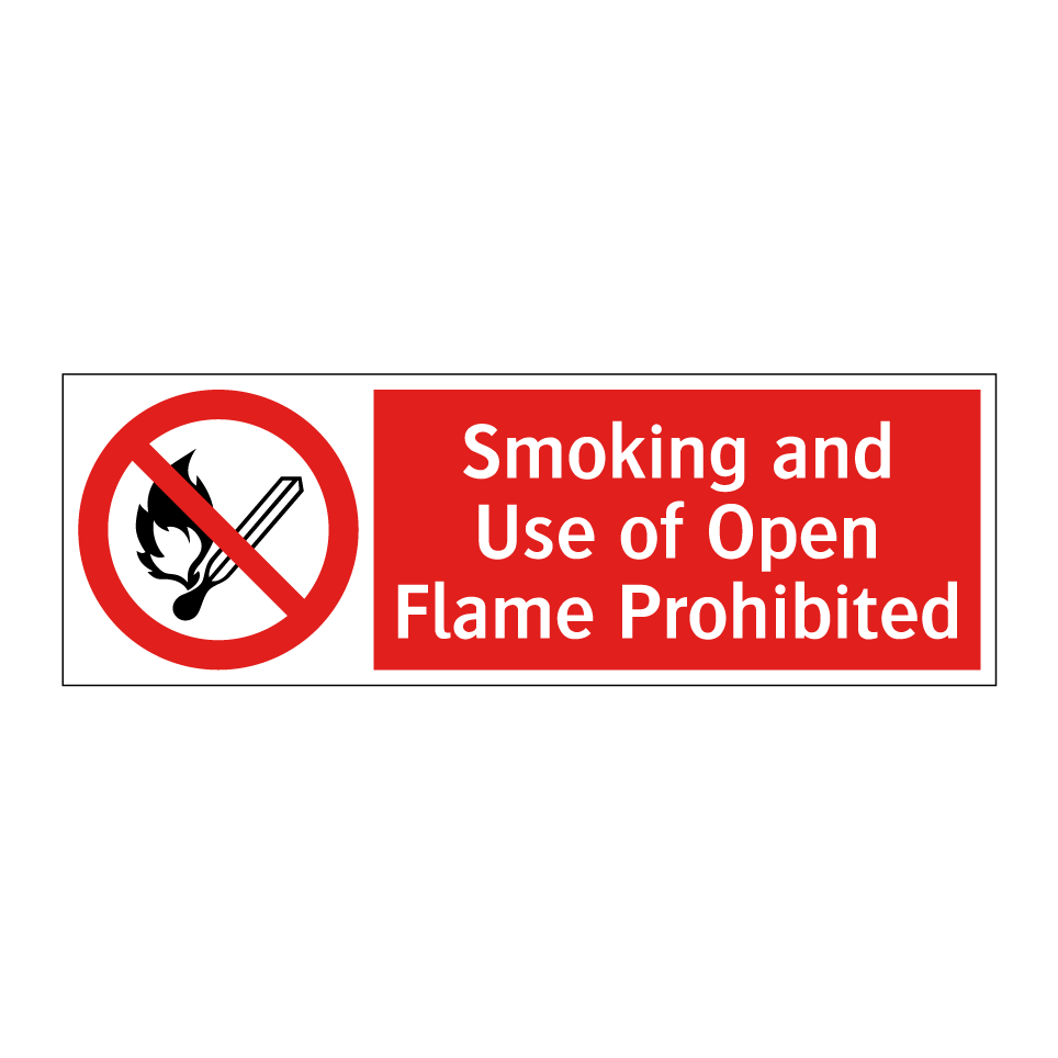 Smoking and Use of Open Flame Prohibited
