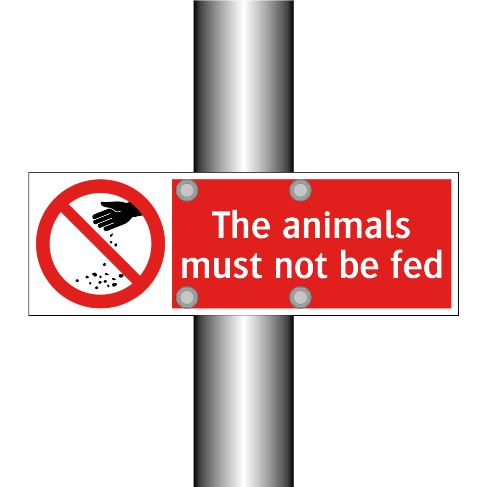 The animals must not be fed