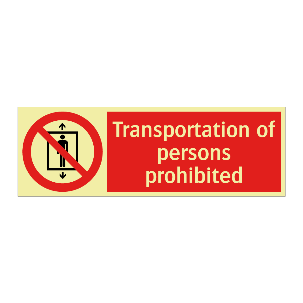 Transportation of persons prohibited