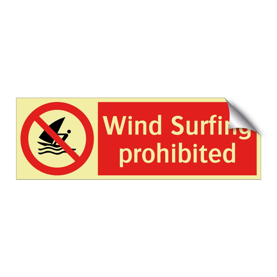 Wind Surfing prohibited