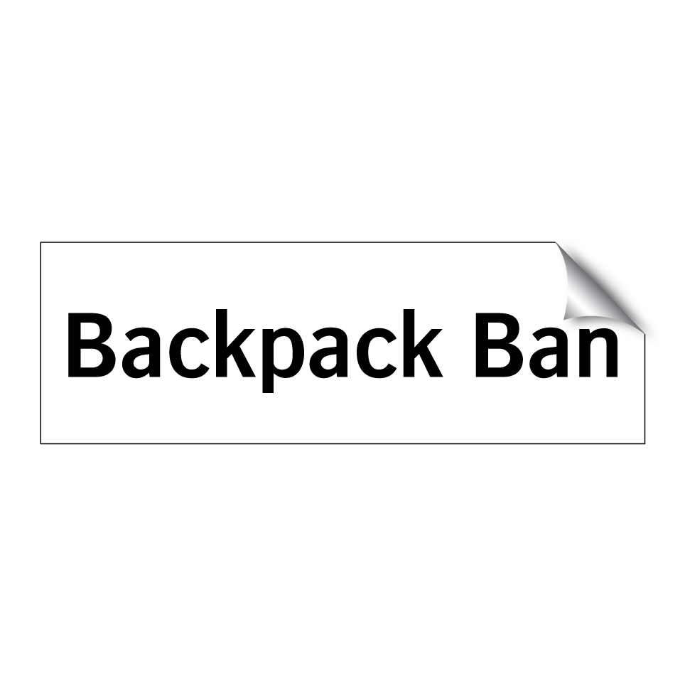 Backpack Ban