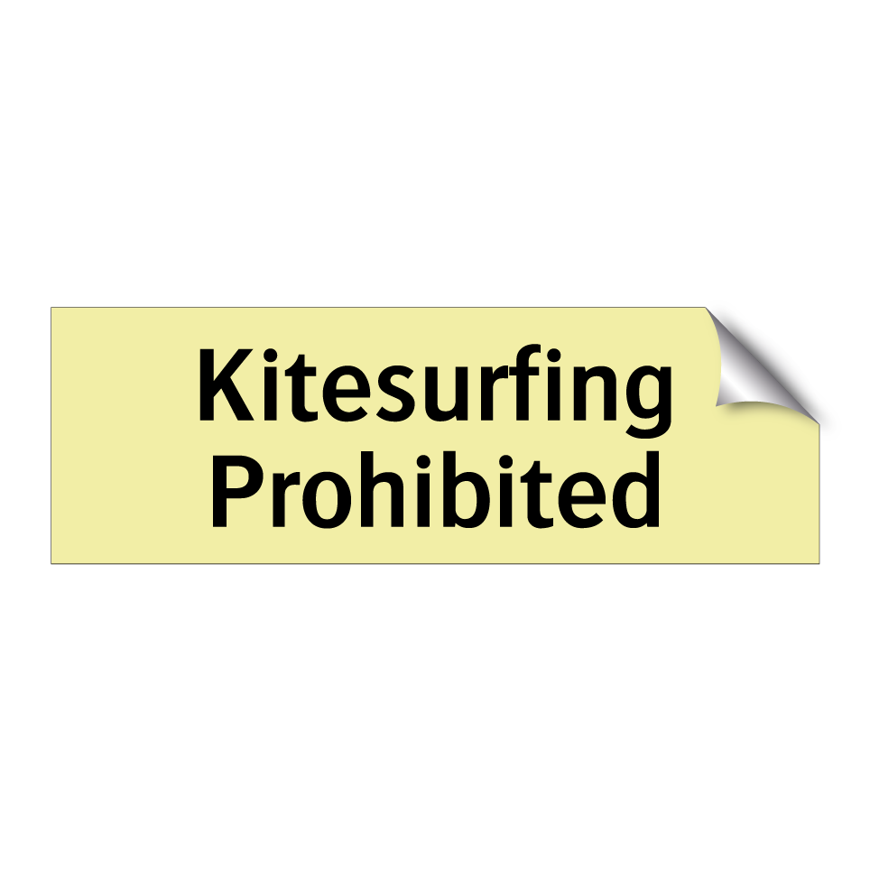 Kitesurfing Prohibited
