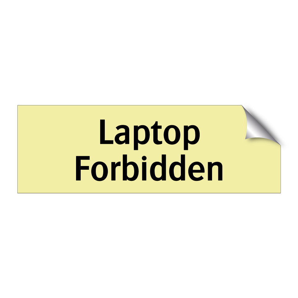 Laptop Forbidden