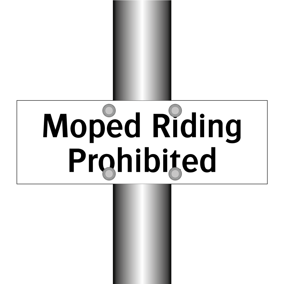 Moped Riding Prohibited