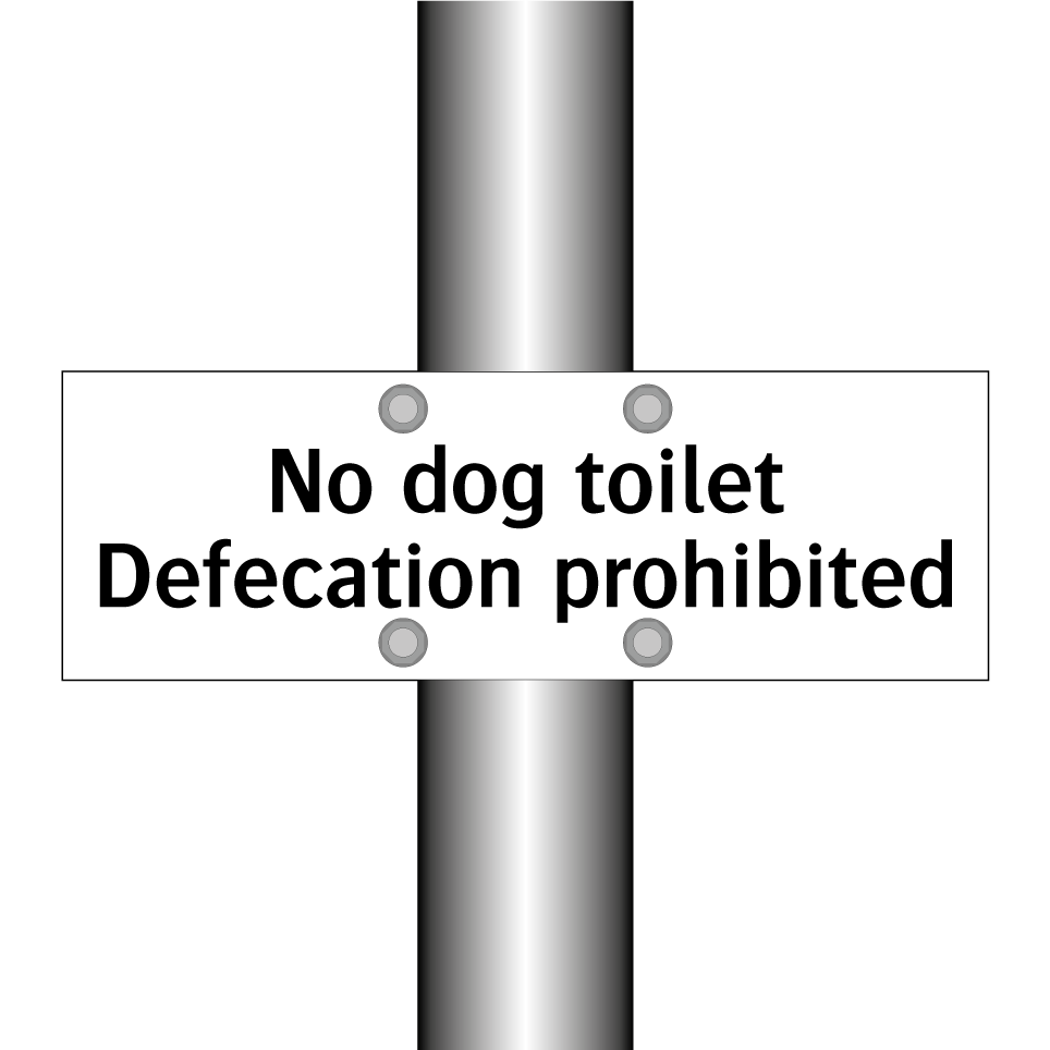 No dog toilet Defecation prohibited