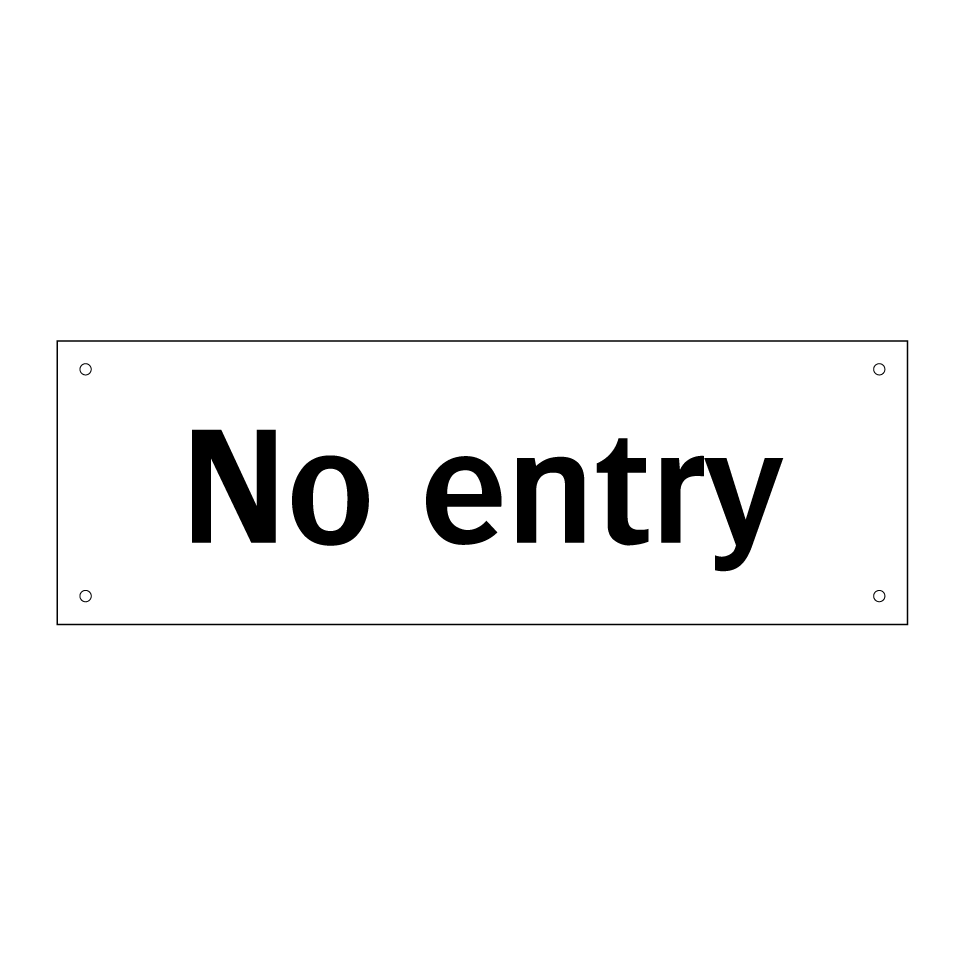 No entry