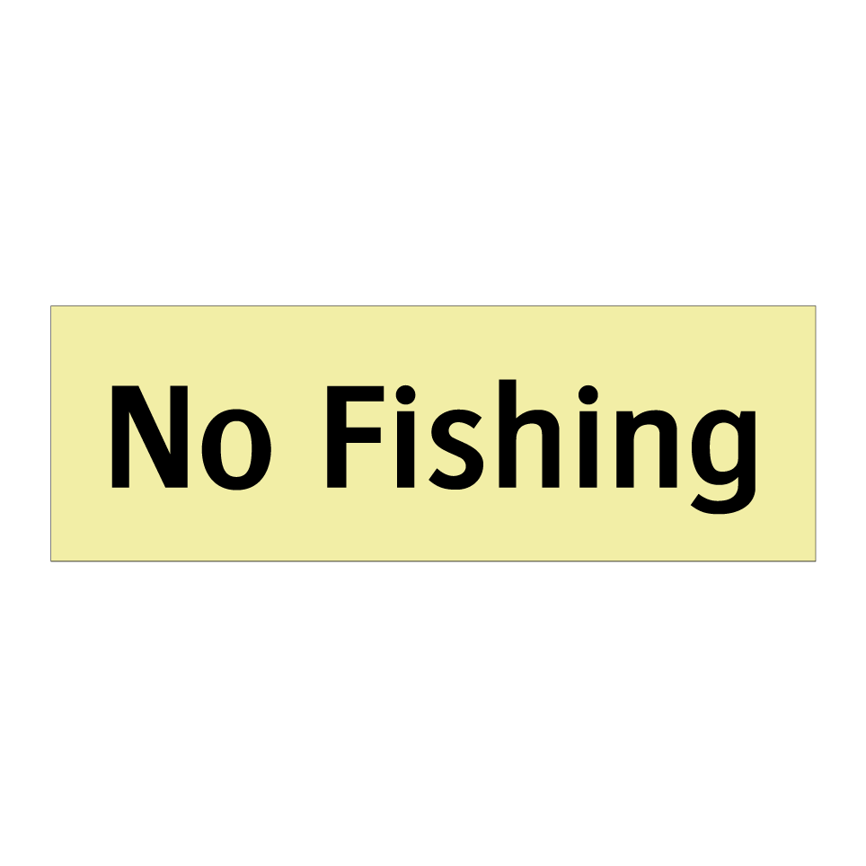 No Fishing