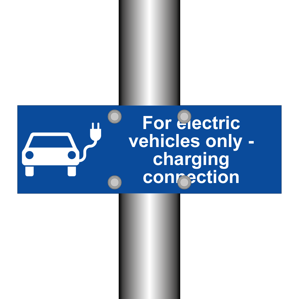 For electric vehicles only - charging connection