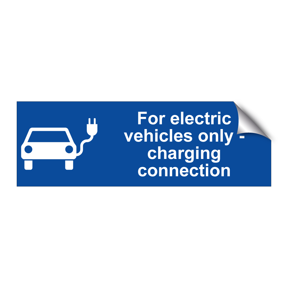 For electric vehicles only - charging connection