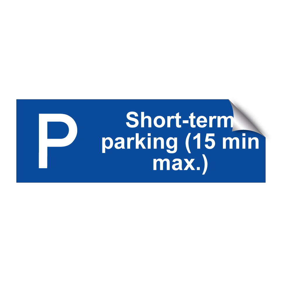 Short-term parking (15 min max.)