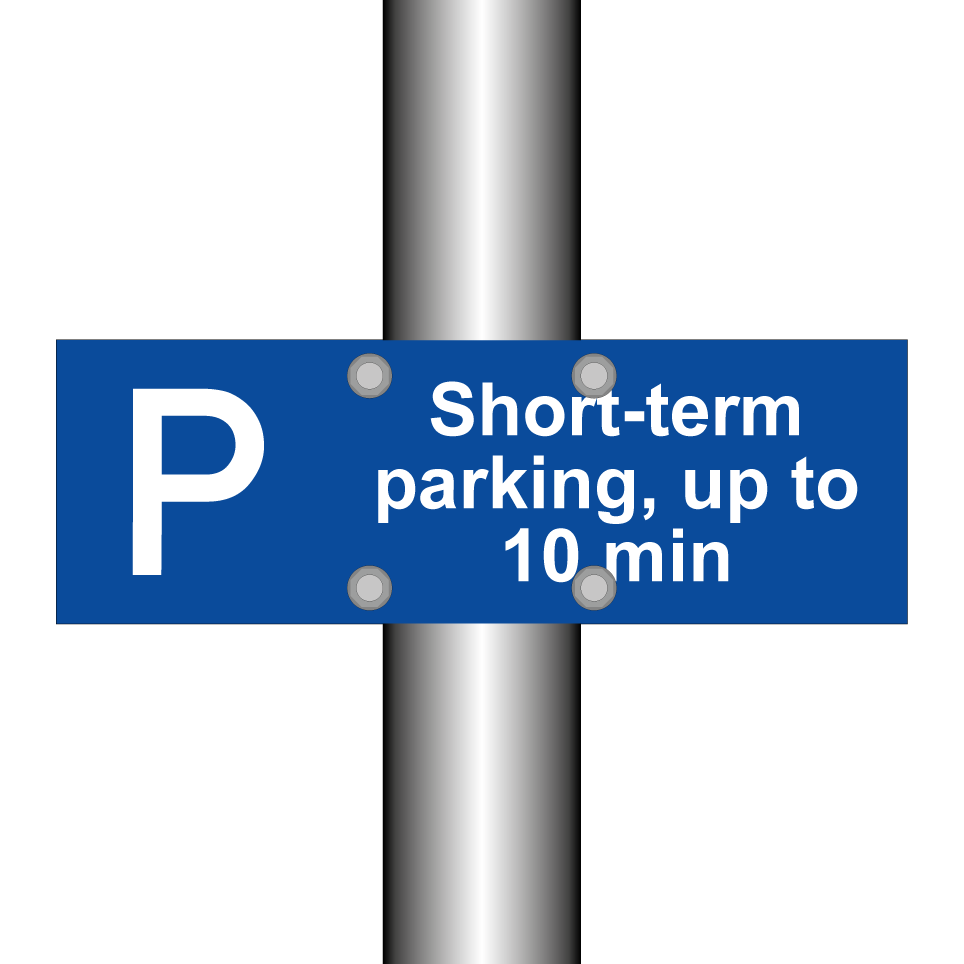 Short-term parking, up to 10 min