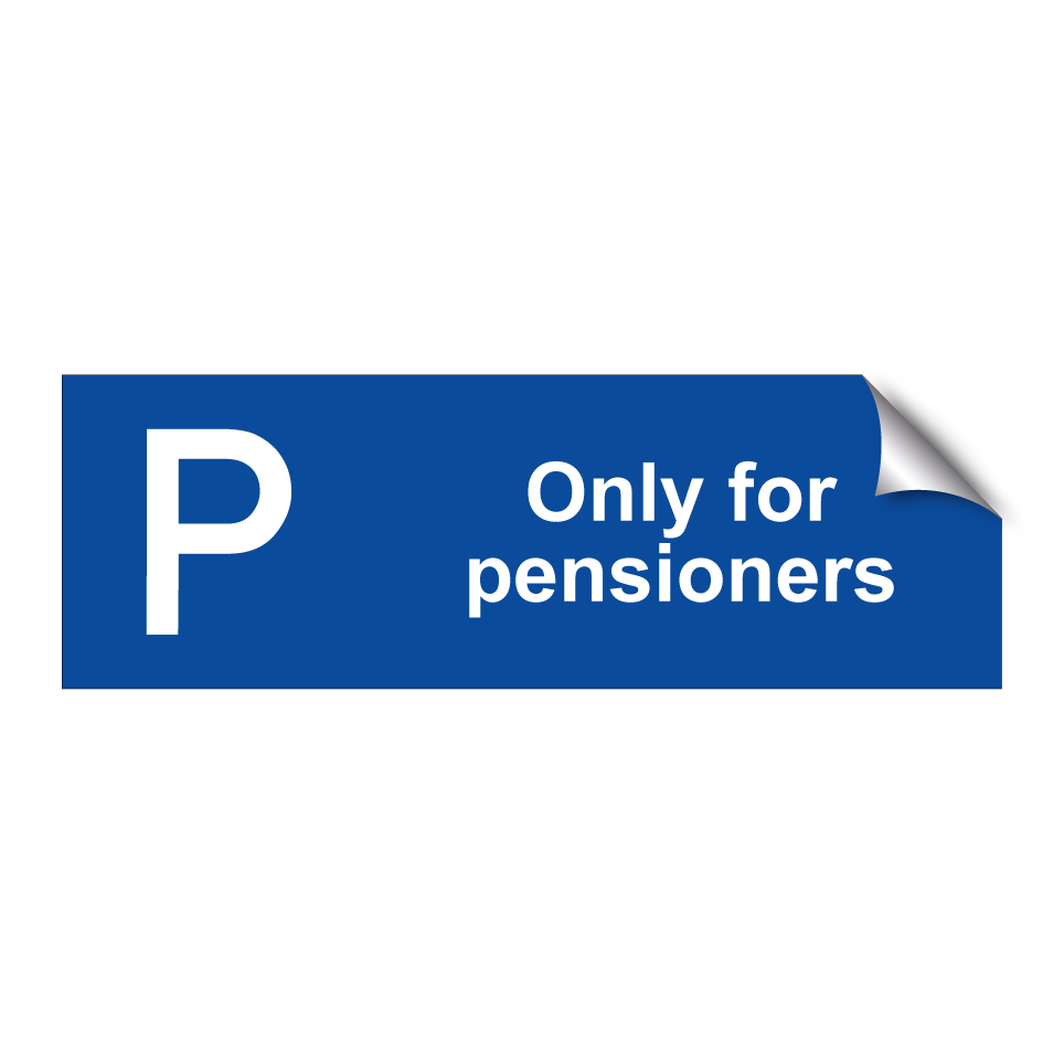 Only for pensioners