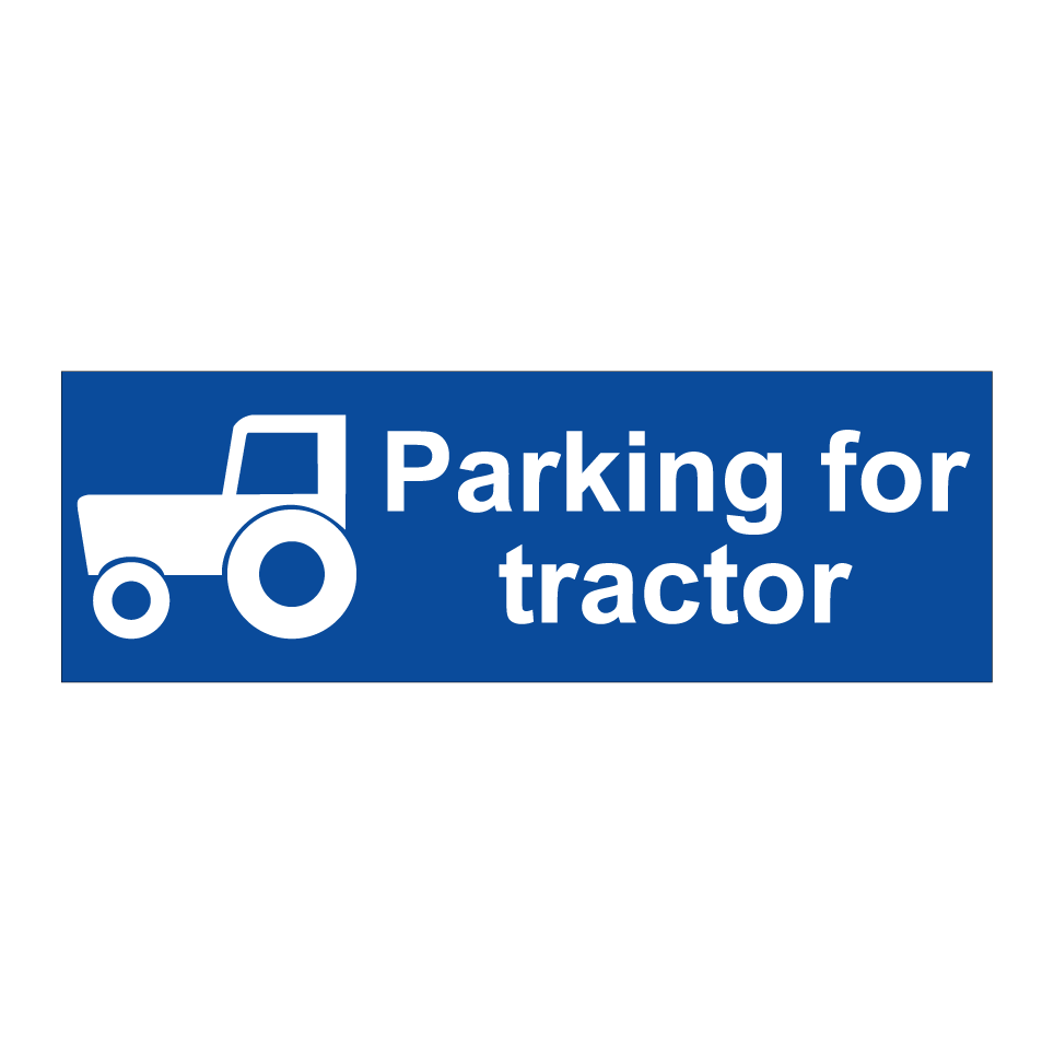 Parking for tractor