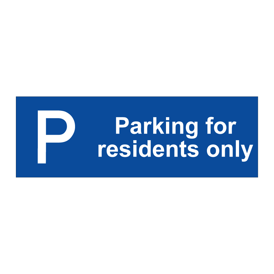 Parking for residents only