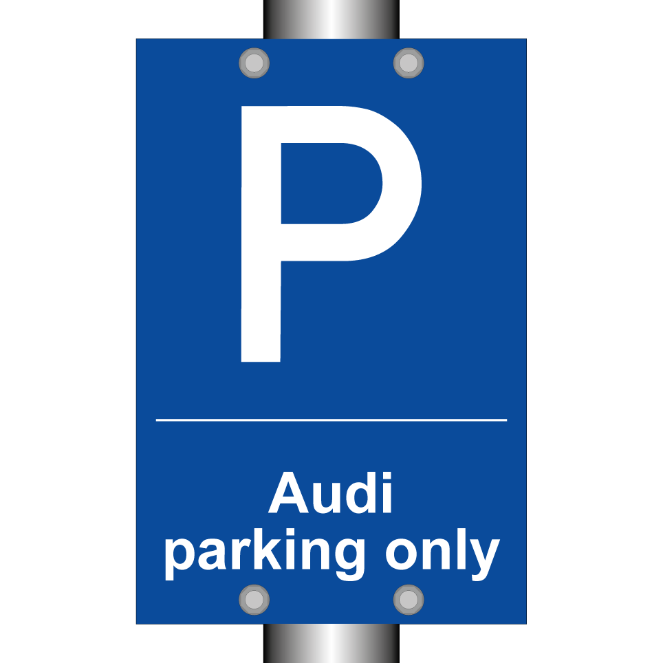 Audi parking only