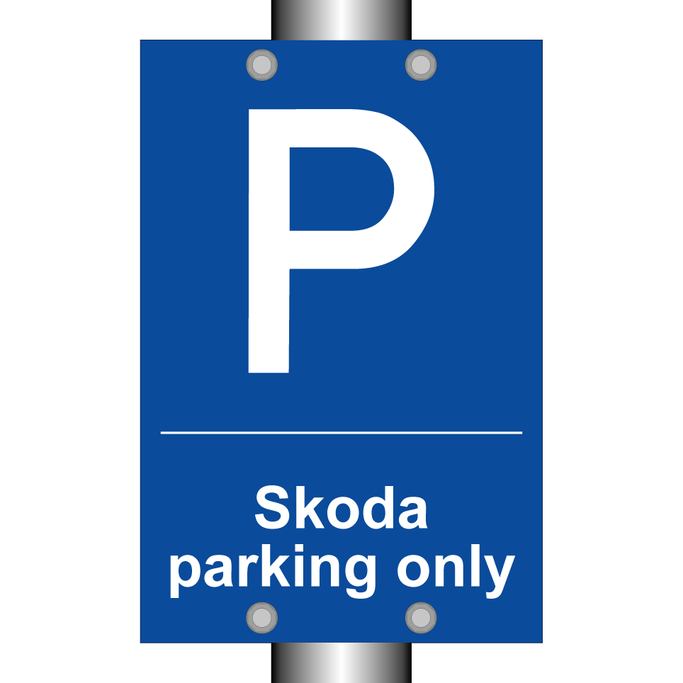 Skoda parking only