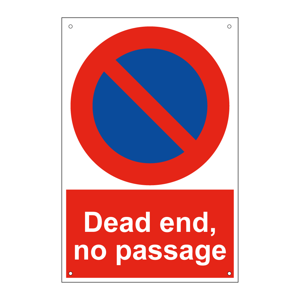 Dead end, no passage
