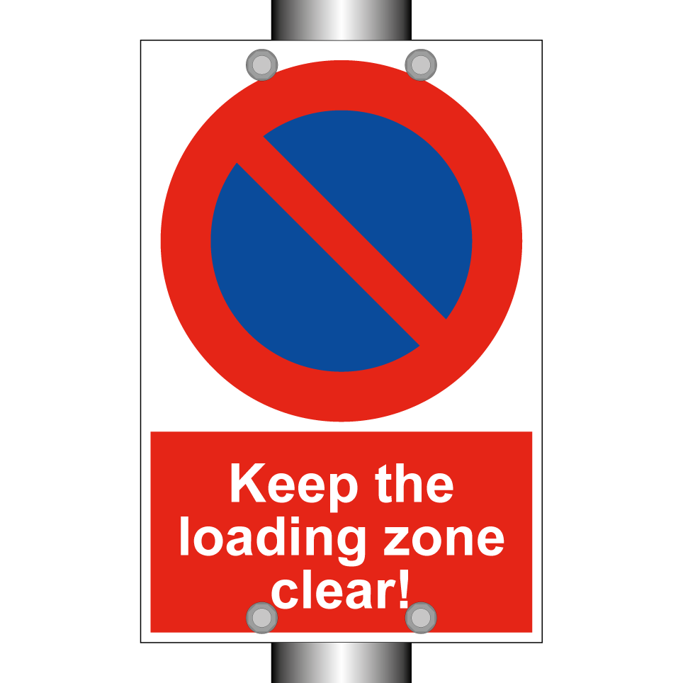 Keep the loading zone clear!