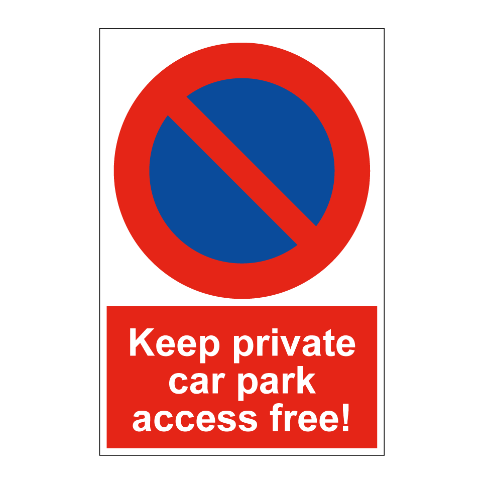 Keep private car park access free!