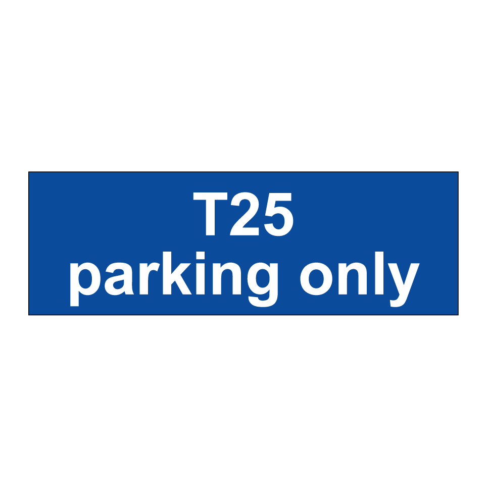 T25 parking only
