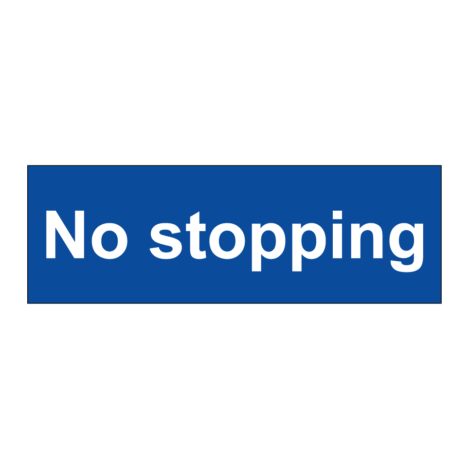 No stopping