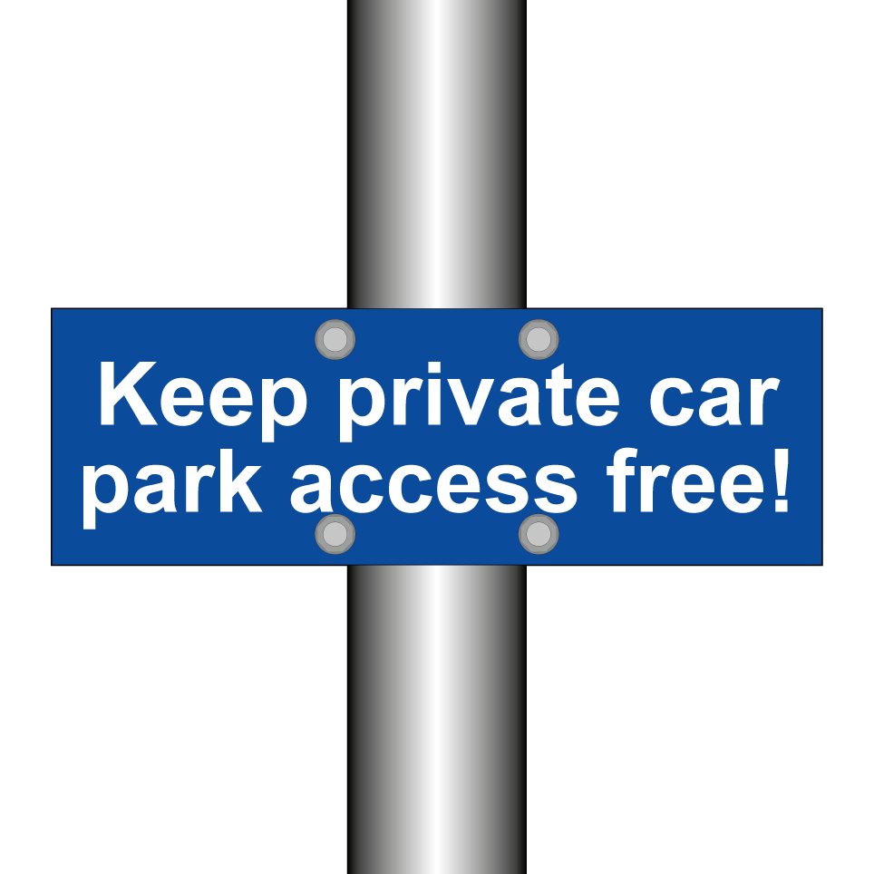 Keep private car park access free!