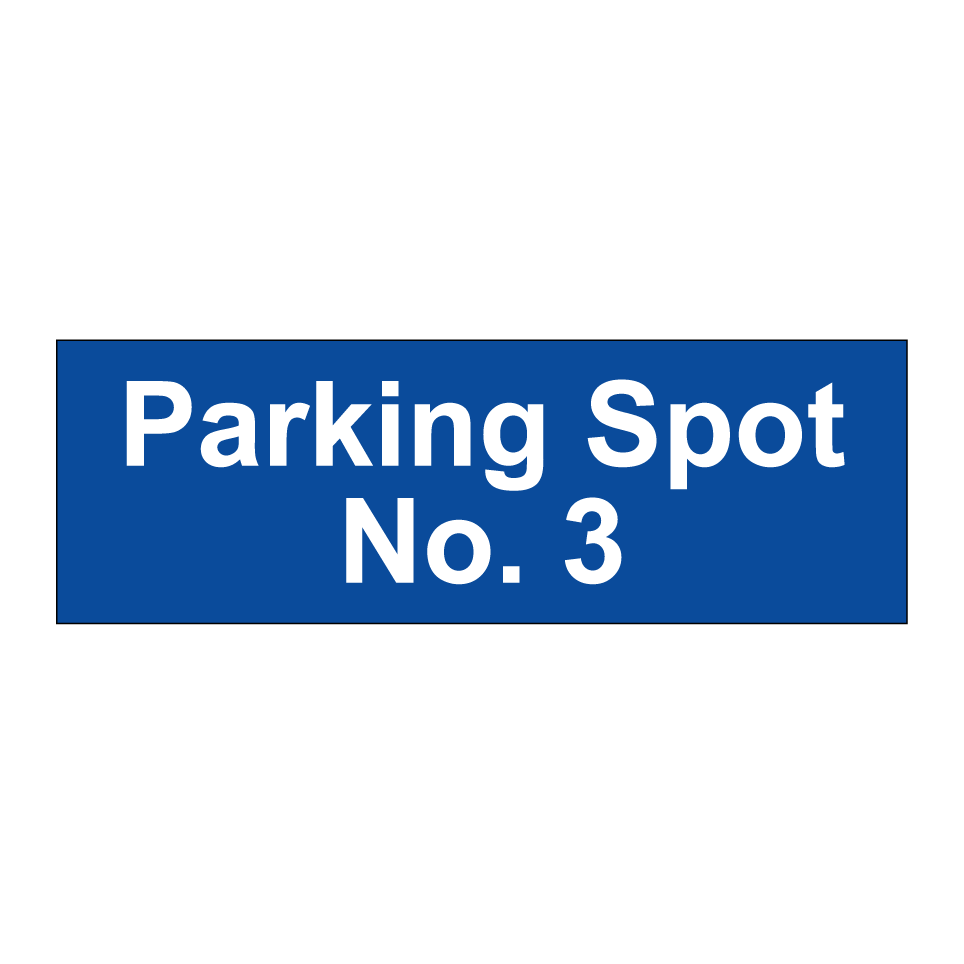 Parking Spot No. 3