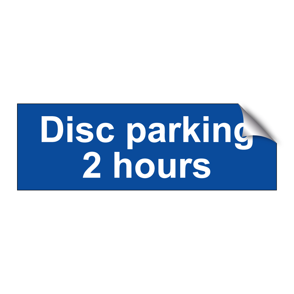 Disc parking 2 hours
