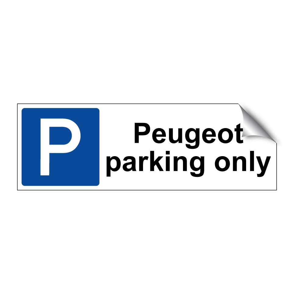 Peugeot parking only