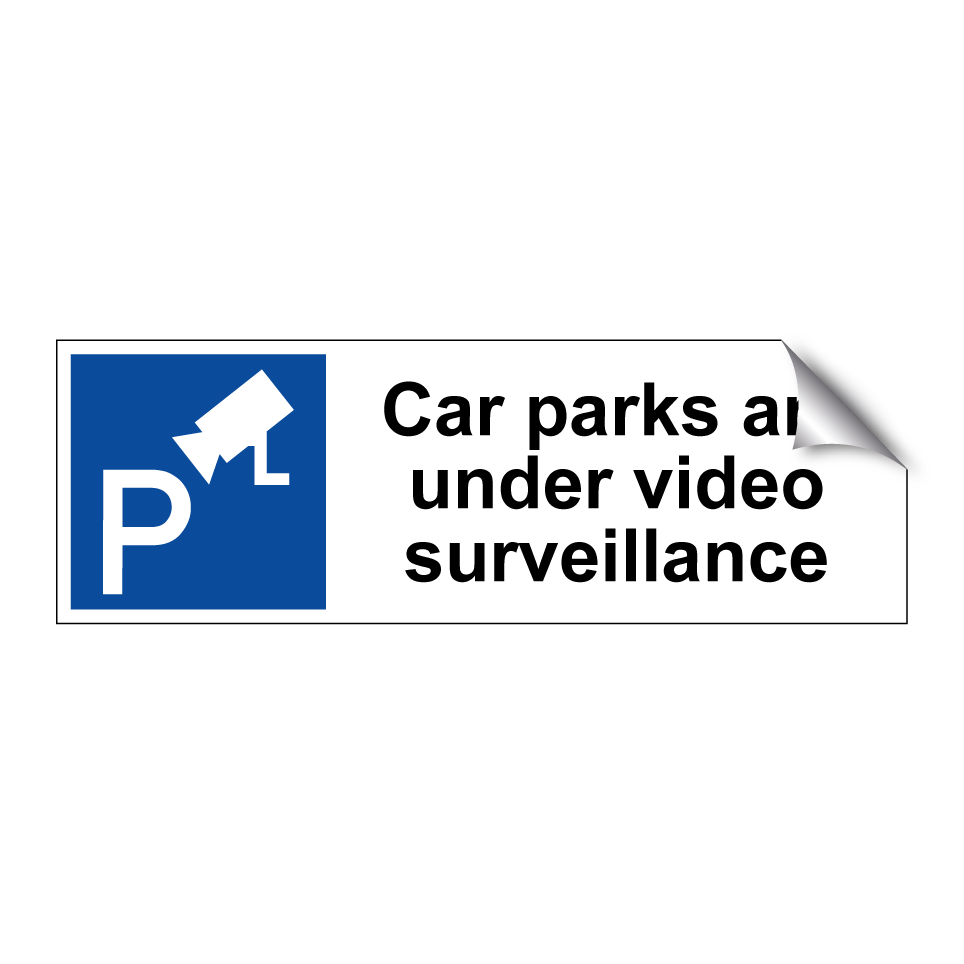 Car parks are under video surveillance