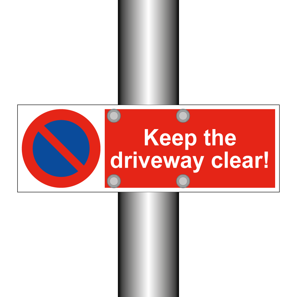 Keep the driveway clear!