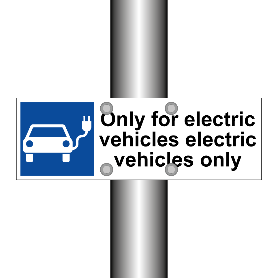 Only for electric vehicles electric vehicles only
