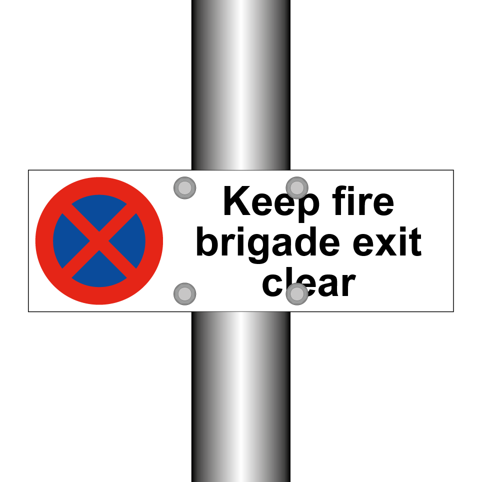 Keep fire brigade exit clear