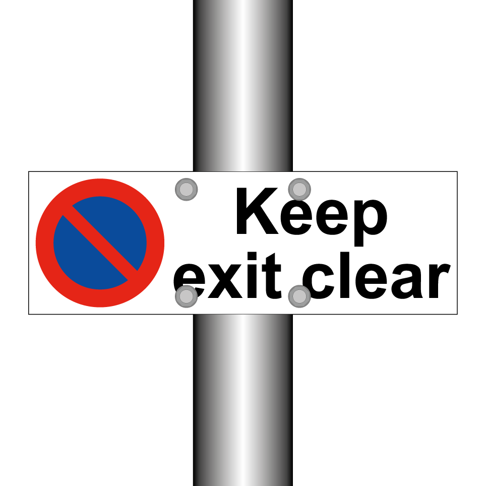 Keep exit clear