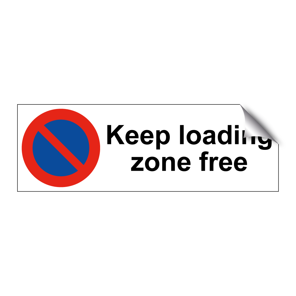Keep loading zone free